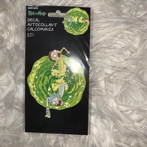 rick and morty car decal